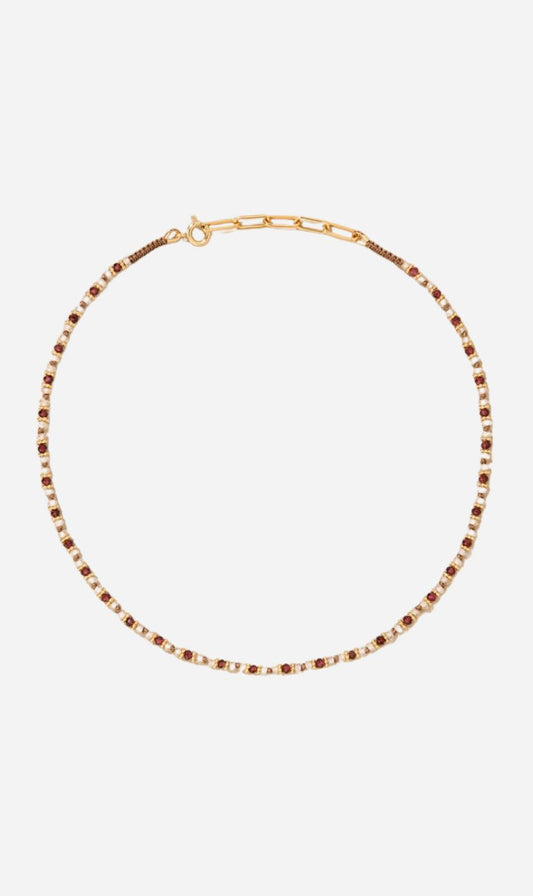 Tityaravy | Kravat Necklace - Garnet