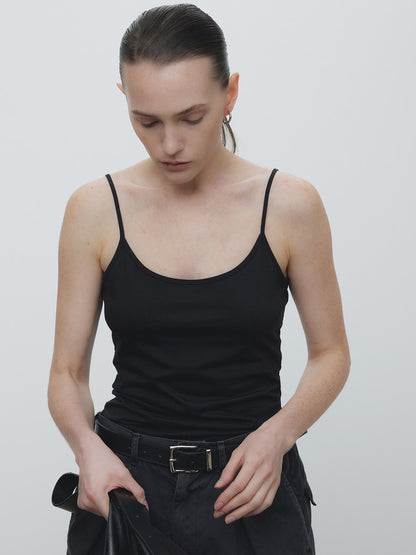 Tonywack | Cotton Lyocell Tank Top - Black