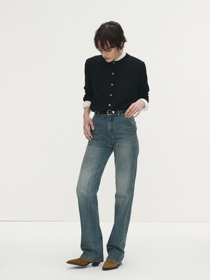Tonywack | Straight Leg Denim Jeans - Washed Blue