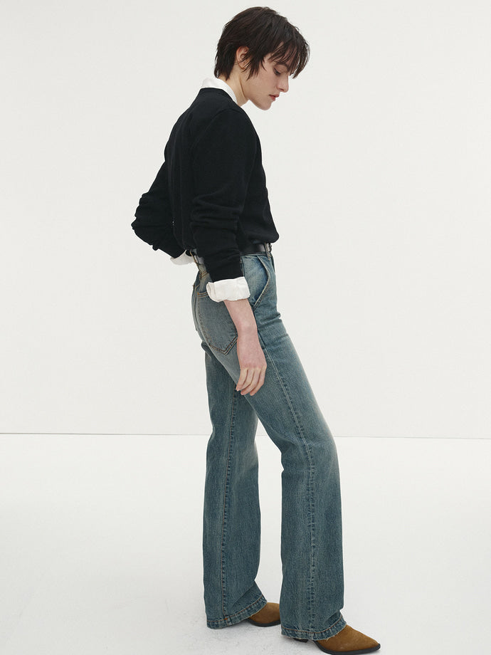 Tonywack | Straight Leg Denim Jeans - Washed Blue