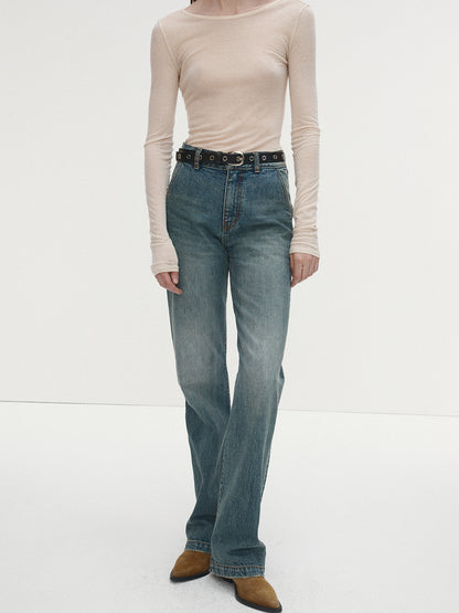 Tonywack | Straight Leg Denim Jeans - Washed Blue