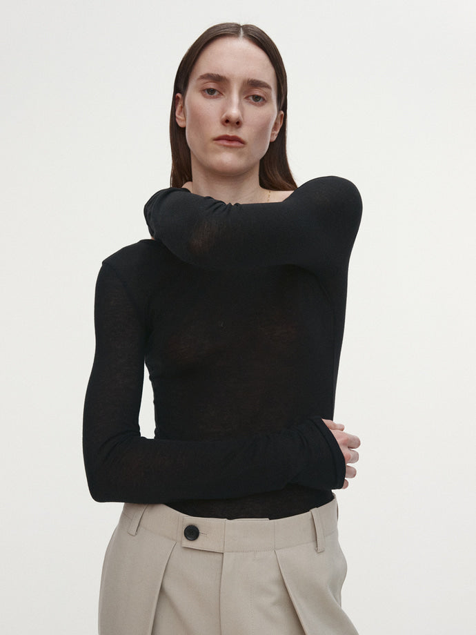 Tonywack | Low Back Long Sleev T.Shirt - Black