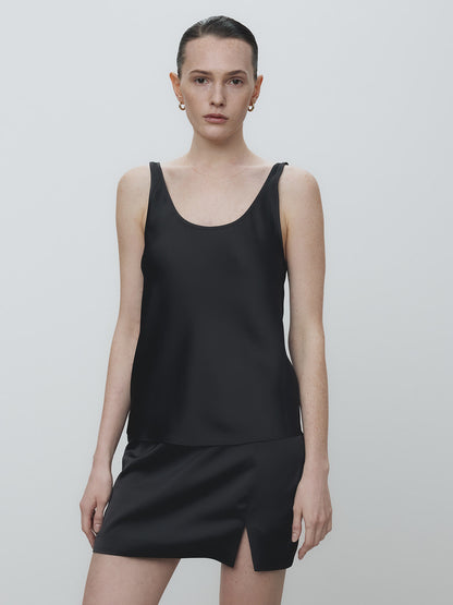 Tonywack | Satin Sleeveless - Black