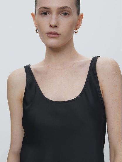 Tonywack | Satin Sleeveless - Black