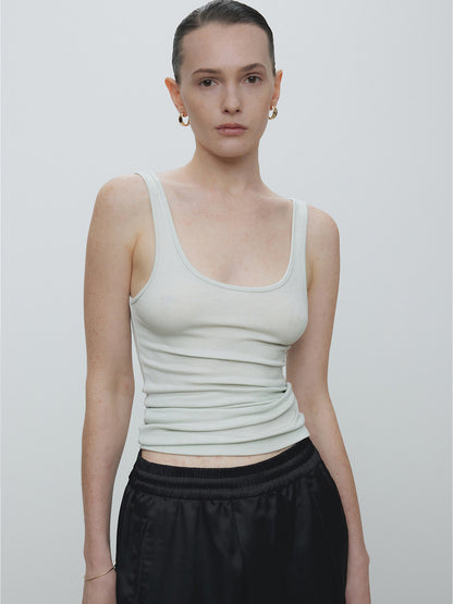Tonywack | Tencel U Neck Sleeveless - Mint