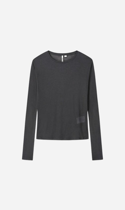 Tonywack | Wool Tencel Long Sleeve - Charcoal