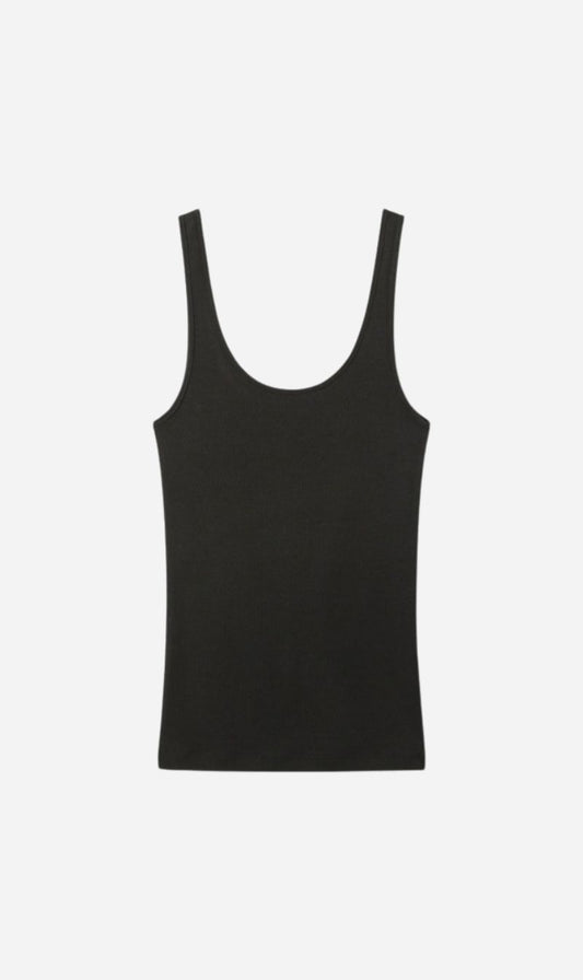 Tonywack | Tencel U Neck Sleeveless - Black