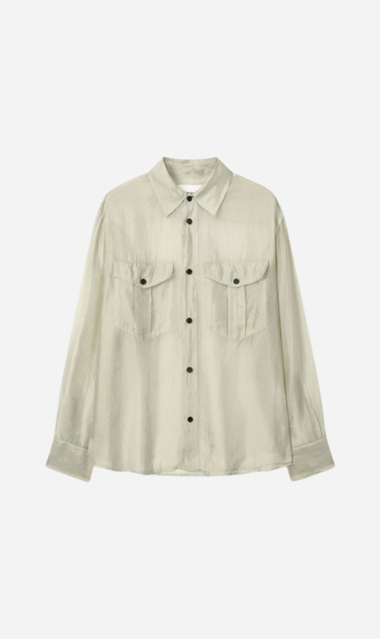 Tonywack | Oversized Sheer Shirt - Pale Green