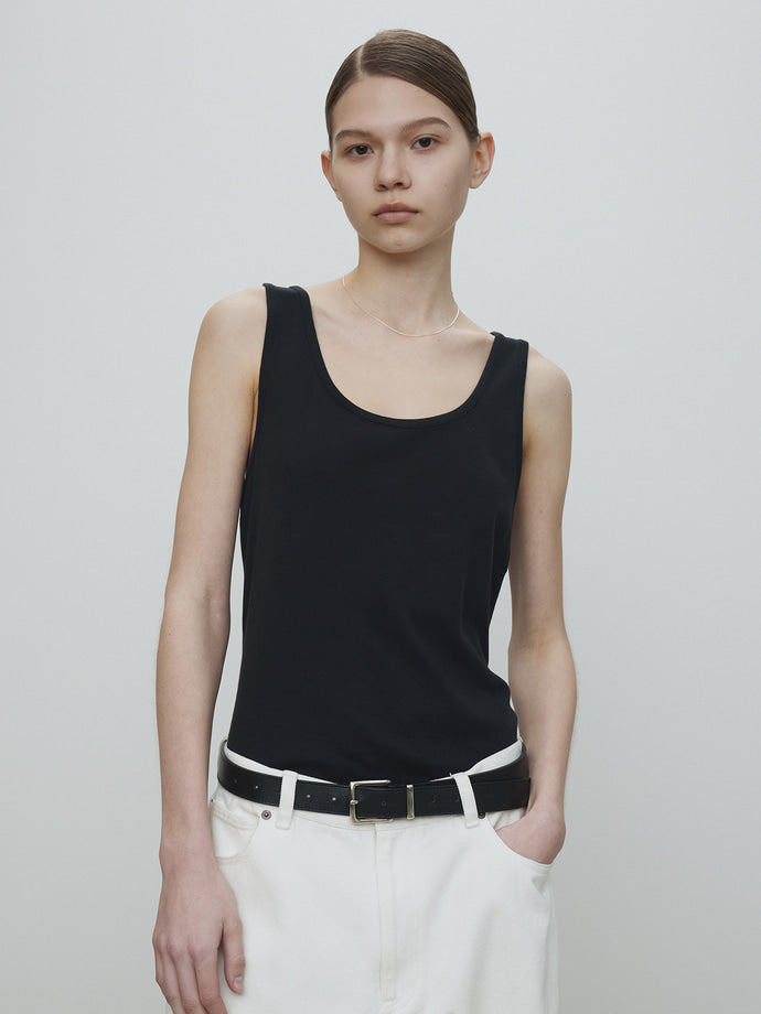 Tonywack | Garment Dyed Cotton Sleeveless - Faded Black