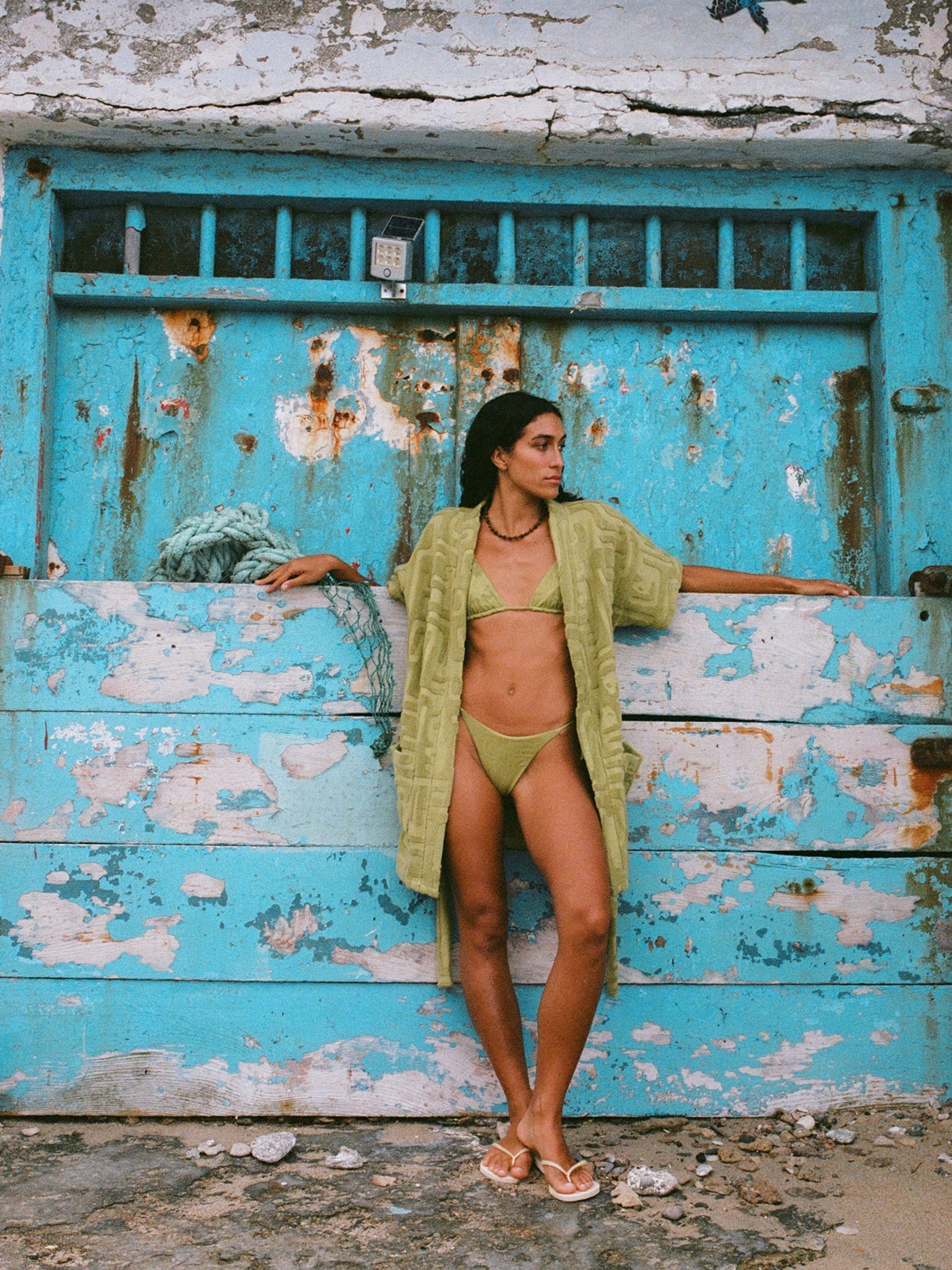 Soleil Soleil | Towelling Mini Robe - Kin Aloe