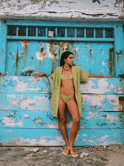 Soleil Soleil | Towelling Mini Robe - Kin Aloe