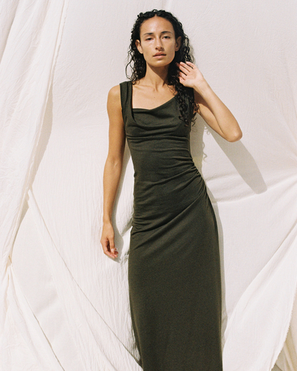 Dominique Healy | Nevermind Dress Merino - Forest