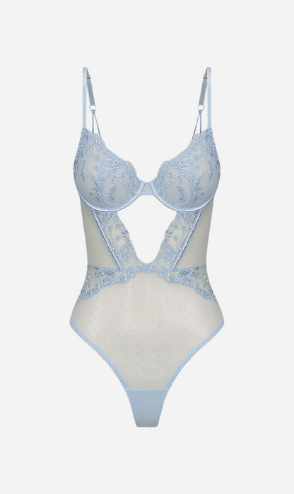 Kat the Label | Nicolette Bodysuit - Cornflower