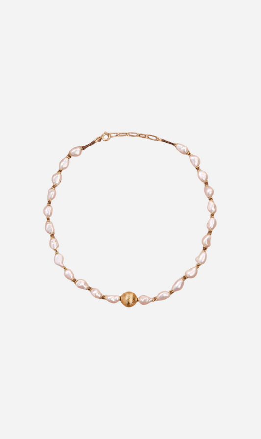 Tityaravy | Samhita Necklace - Pearls