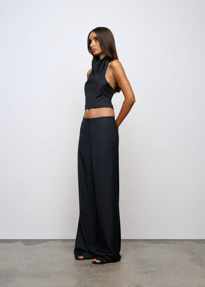 One Of Others | Margot Pant - Navy Pinstripe