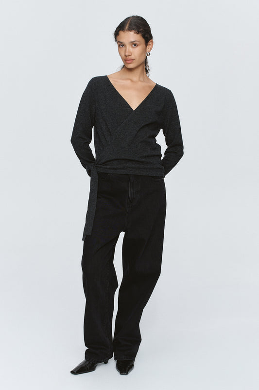 Marle | Victoria Cardigan - Charcoal