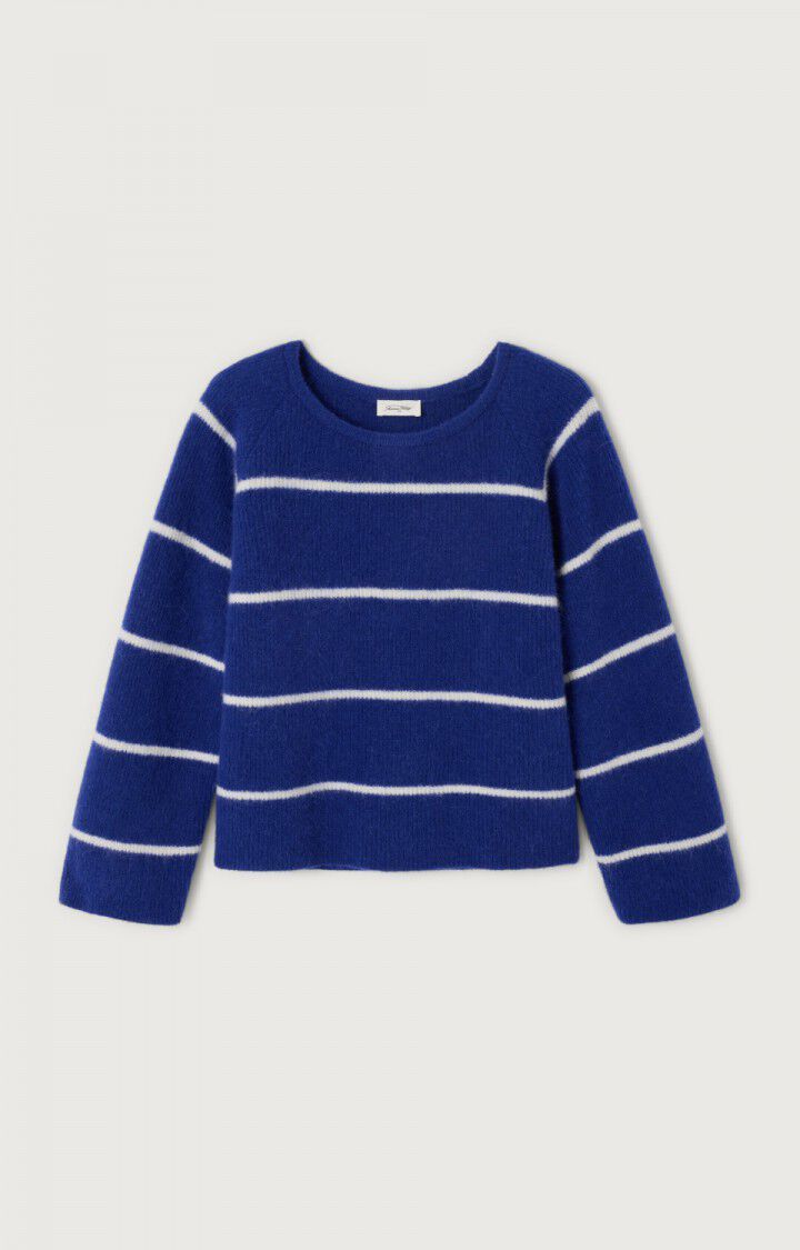 American Vintage | Vitow Pullover - Royal Blue / White Stripe