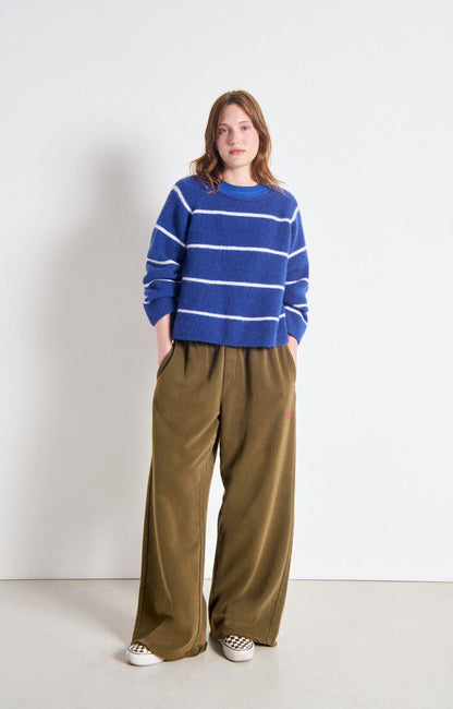 American Vintage | Vitow Pullover - Royal Blue / White Stripe