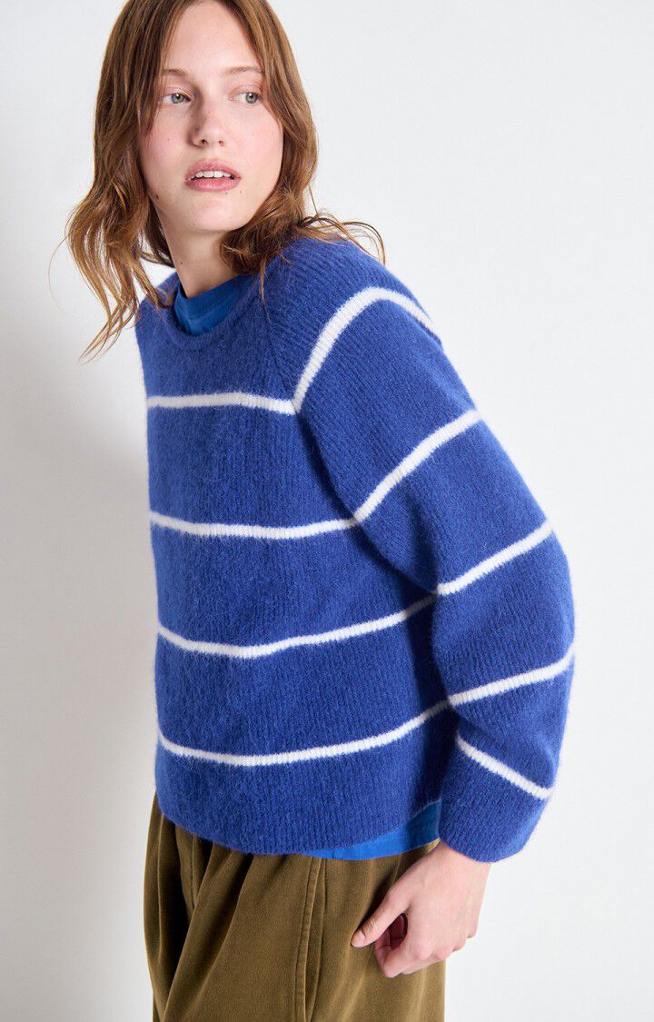 American Vintage | Vitow Pullover - Royal Blue / White Stripe