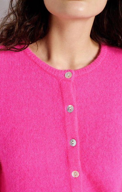 American Vintage | Vitow Cardigan - Fluro Pink Melange
