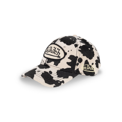 Von Dutch | Animal Skin Dad Cap - Beige / Black