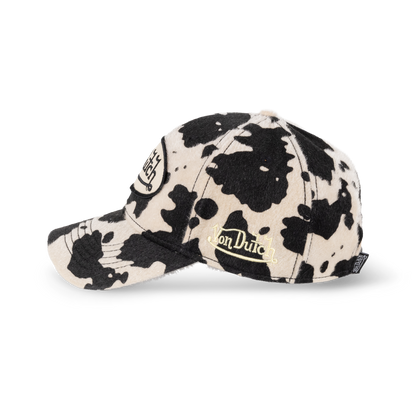 Von Dutch | Animal Skin Dad Cap - Beige / Black