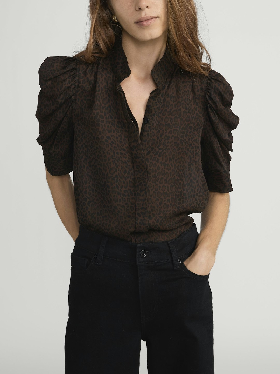 Frame Denim | The Gillian Top - Leopard