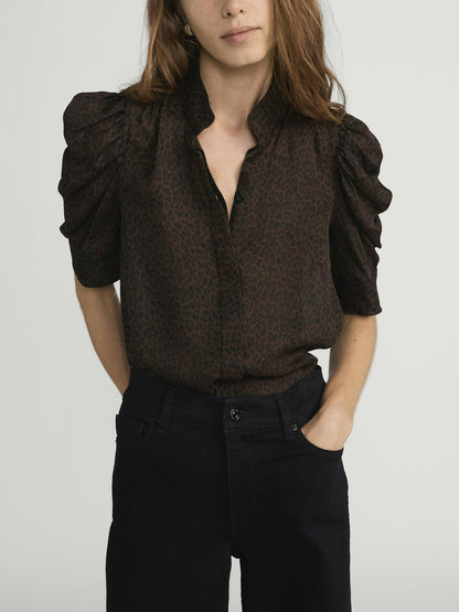 Frame Denim | The Gillian Top - Leopard