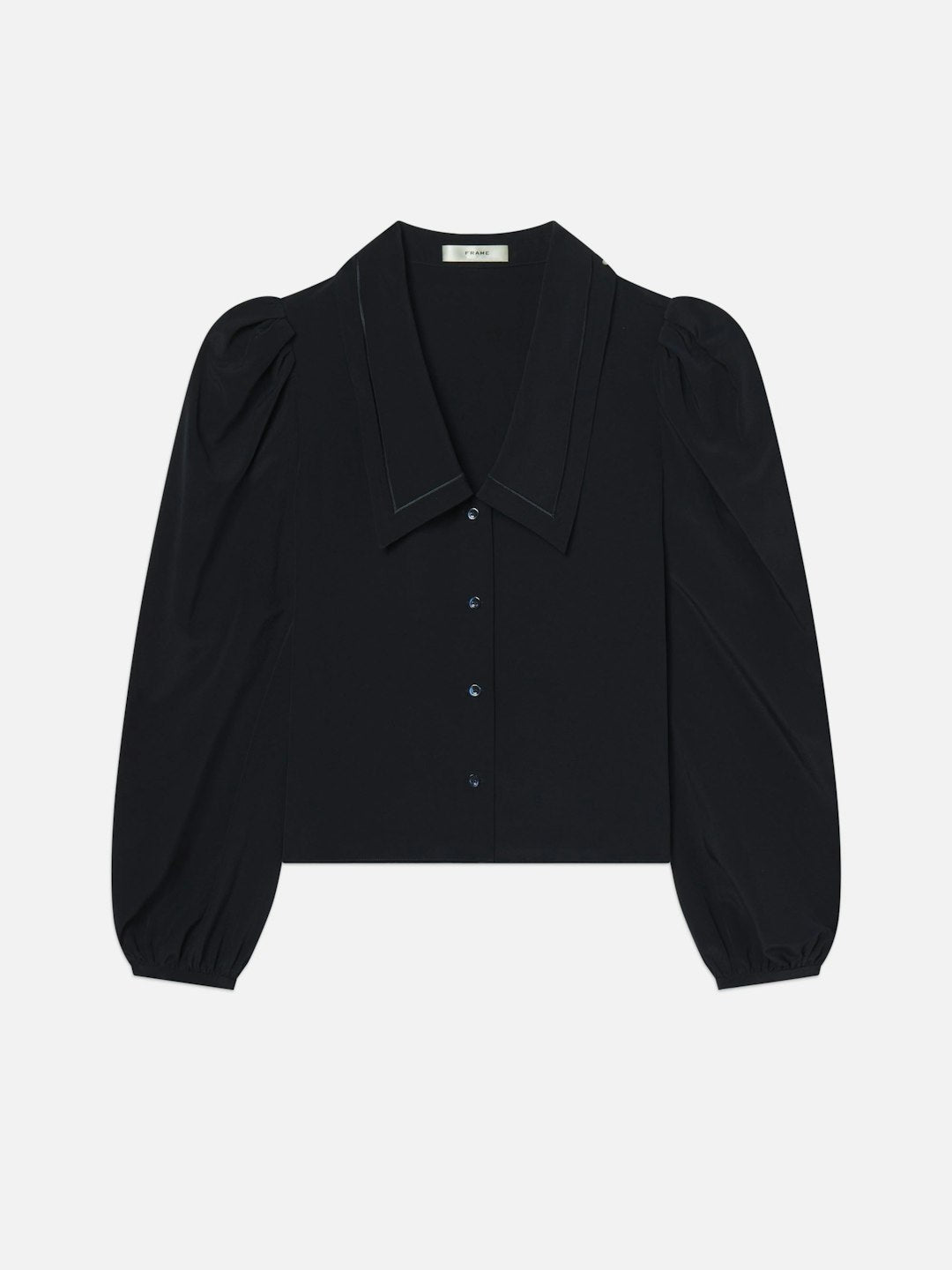 Frame Denim | The Long Sleeve Sailor Blouse - Navy