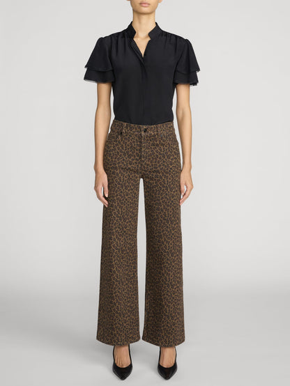 Frame Denim | The Silk Arcadia Top - Black