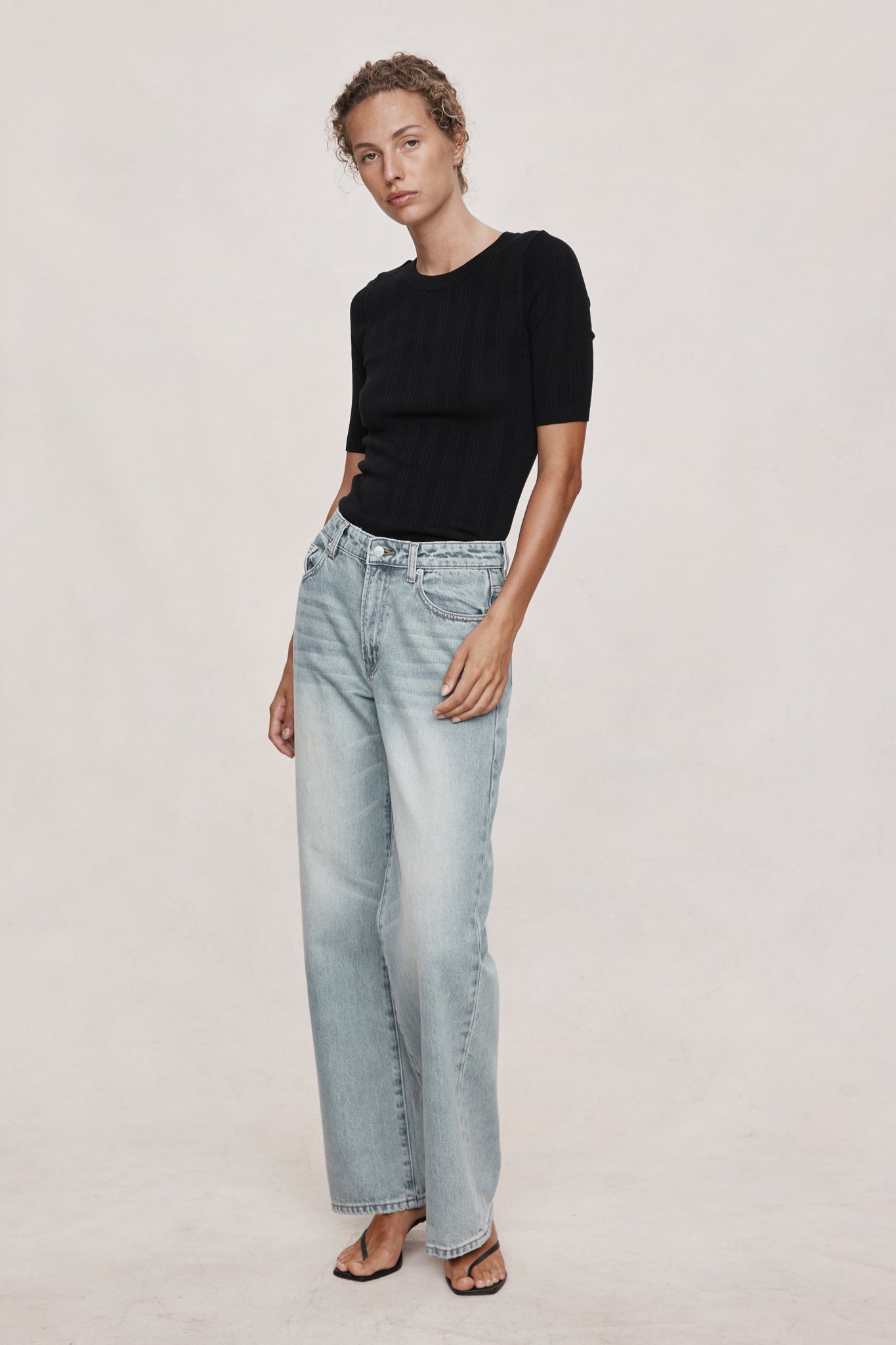 Marle | Wide Leg Jean - Faded Blue