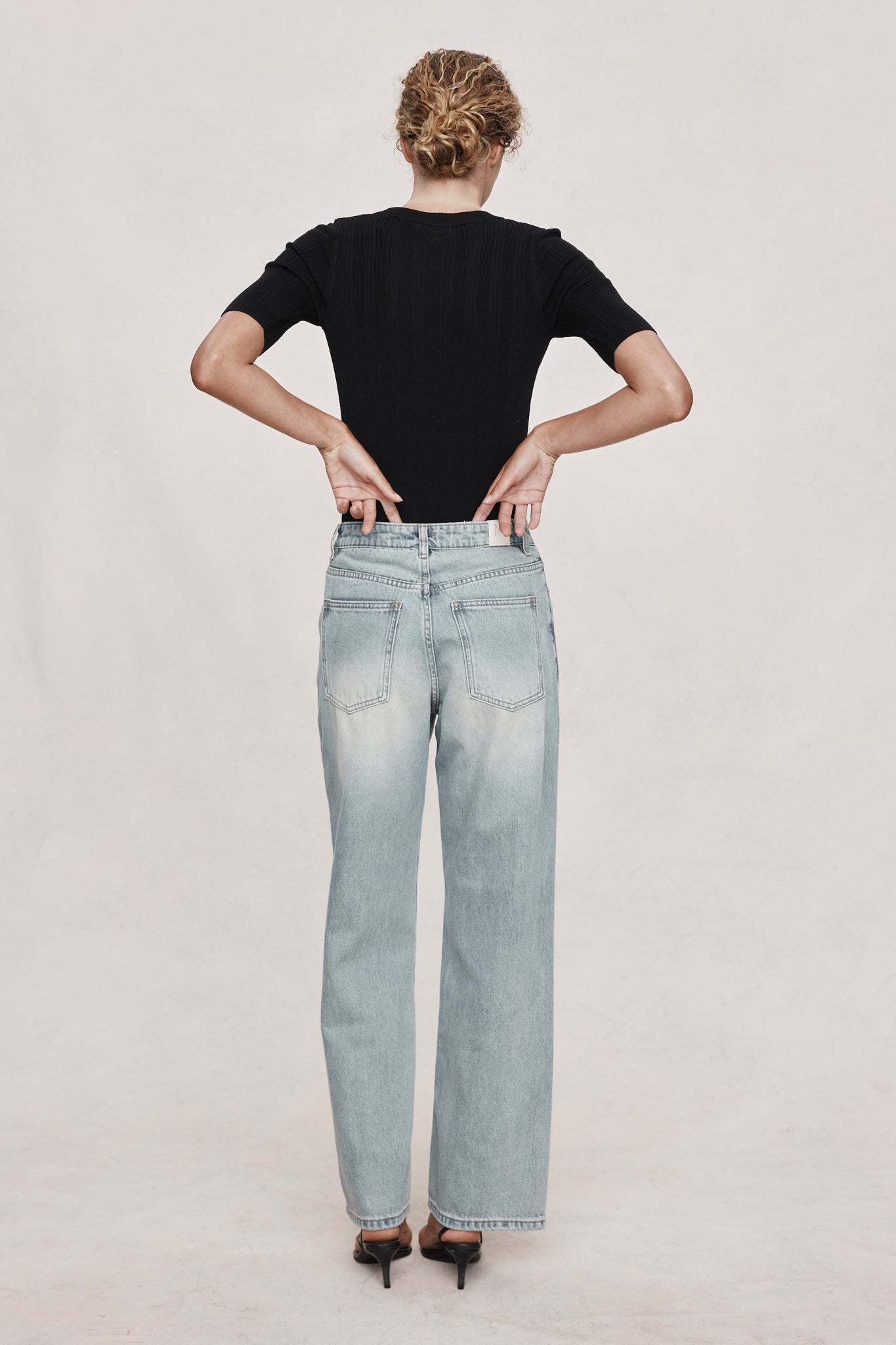 Marle | Wide Leg Jean - Faded Blue