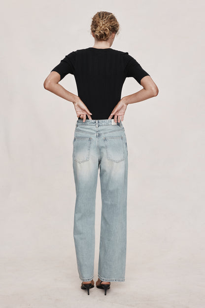 Marle | Wide Leg Jean - Faded Blue