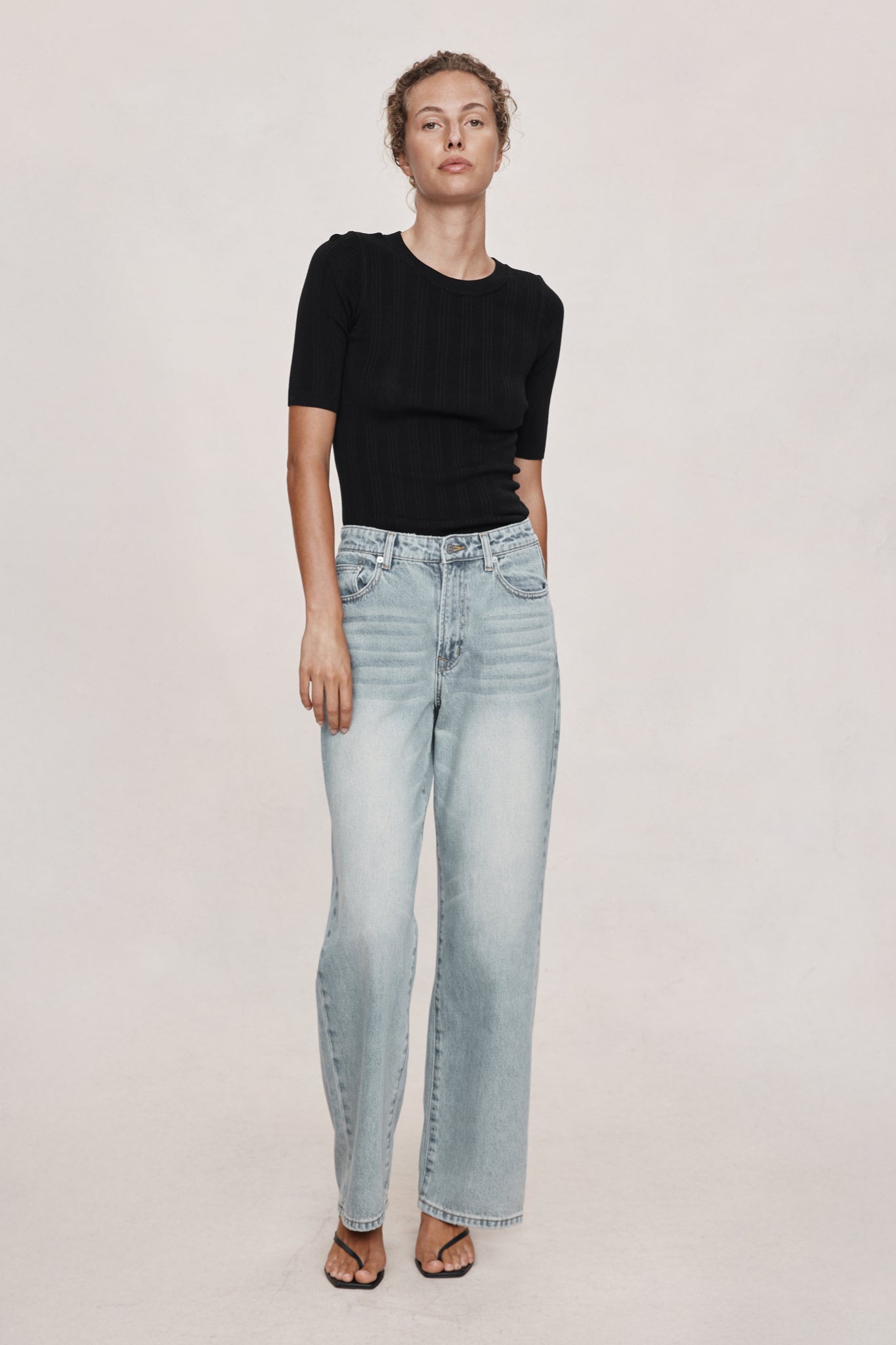Marle | Wide Leg Jean - Faded Blue