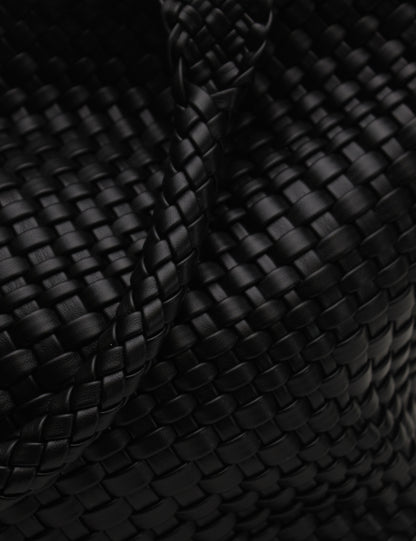 La Tribe | Woven Tote Bag - Black