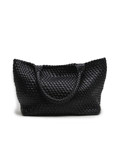 La Tribe | Woven Tote Bag - Black