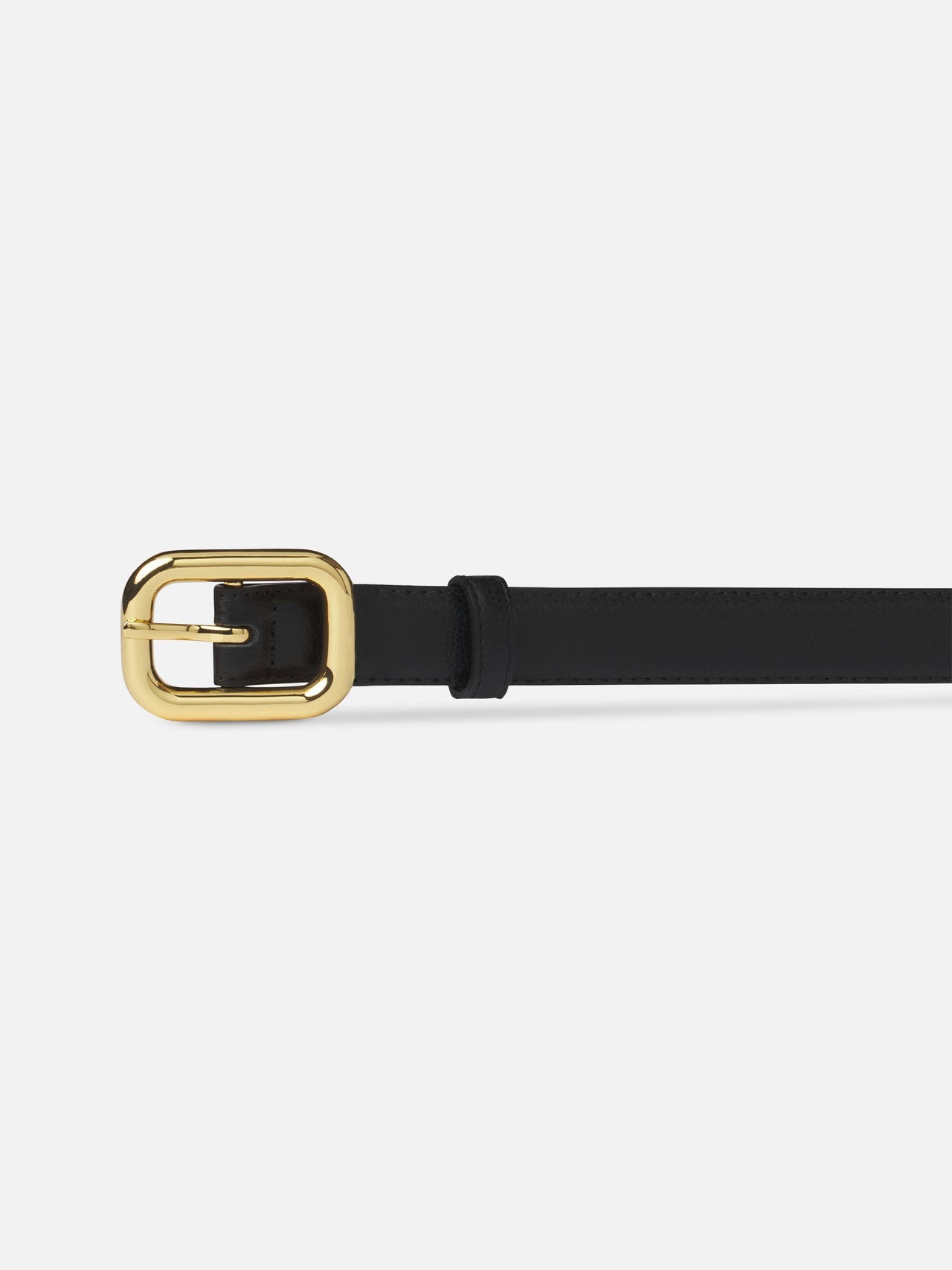 Frame Denim | The Rounded Buckle Belt - Black