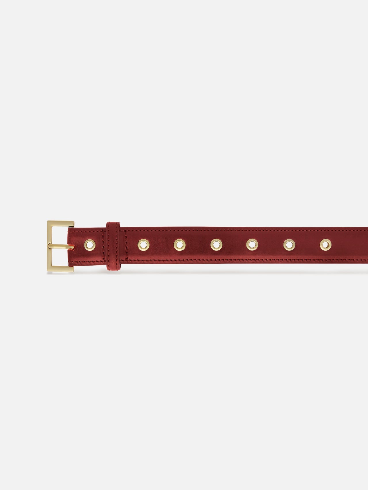 Frame Denim | The Eyelet Belt - Cabernet