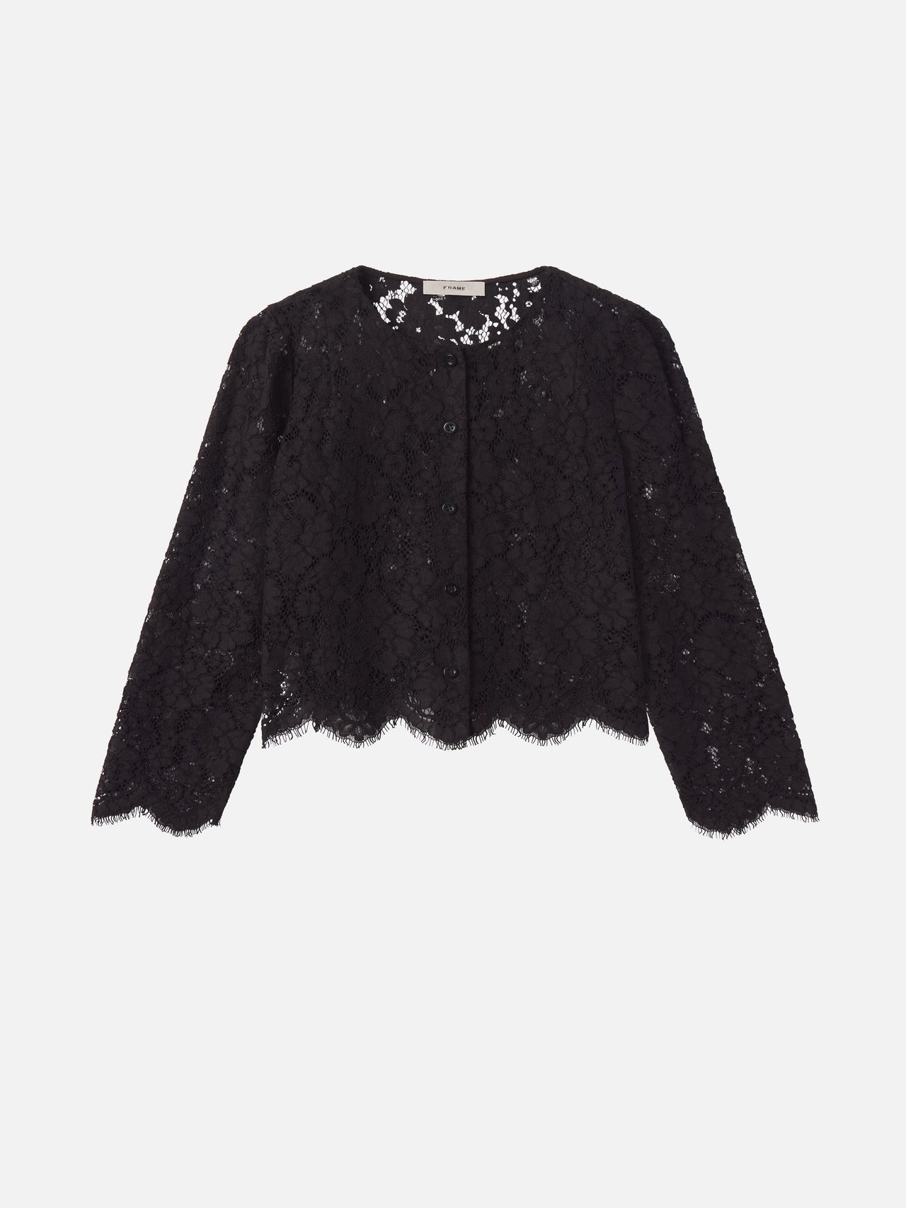 Frame | The Lace Blouse - Black