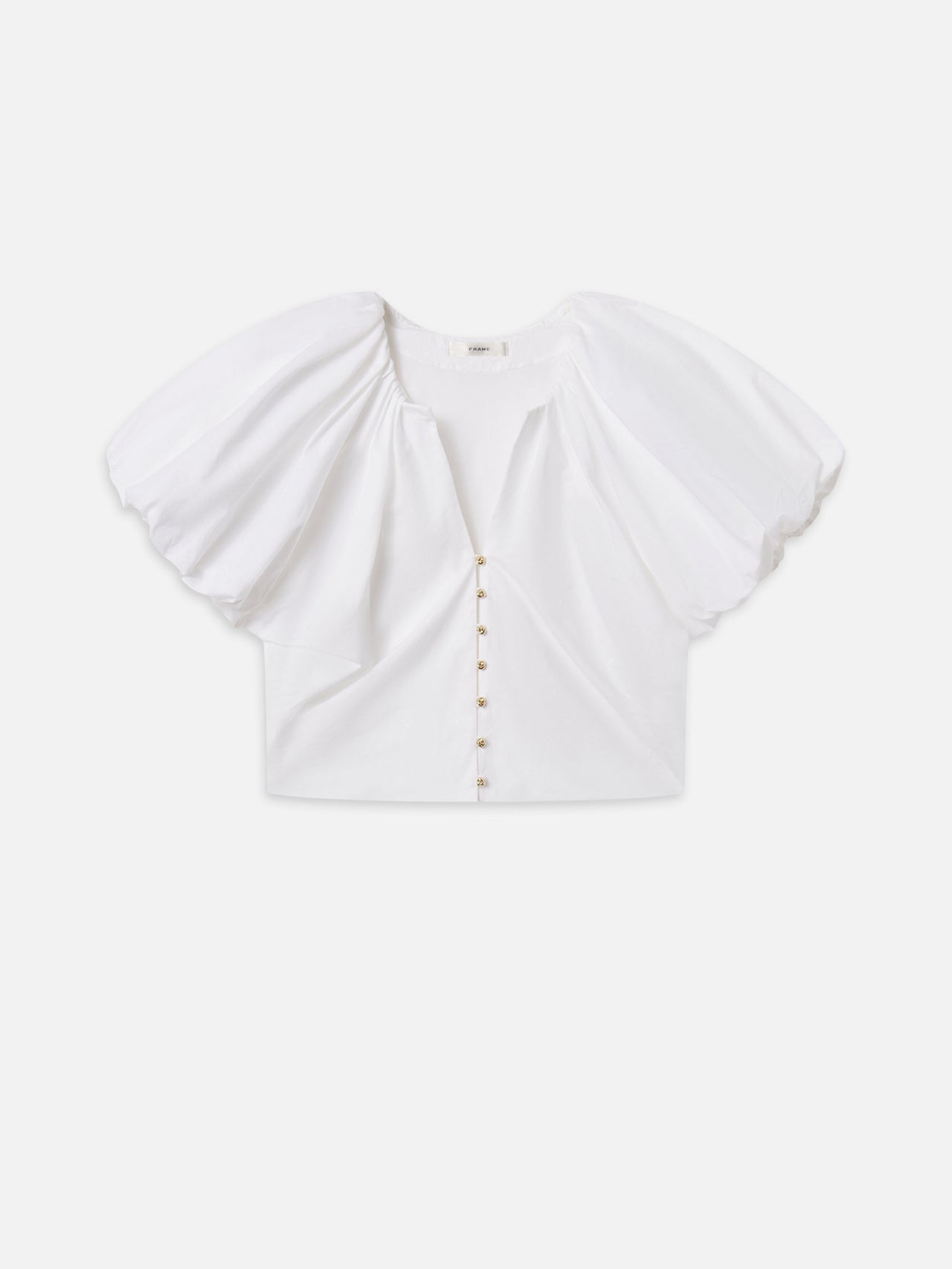 Frame Denim | The Dramatic Sleeve Blouse - White