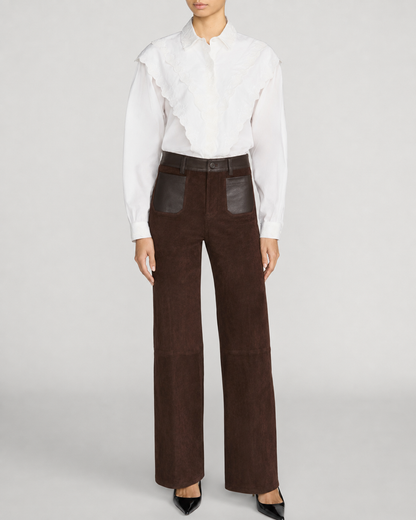 Frame Denim | The Poplin Equestrian Shirt - White