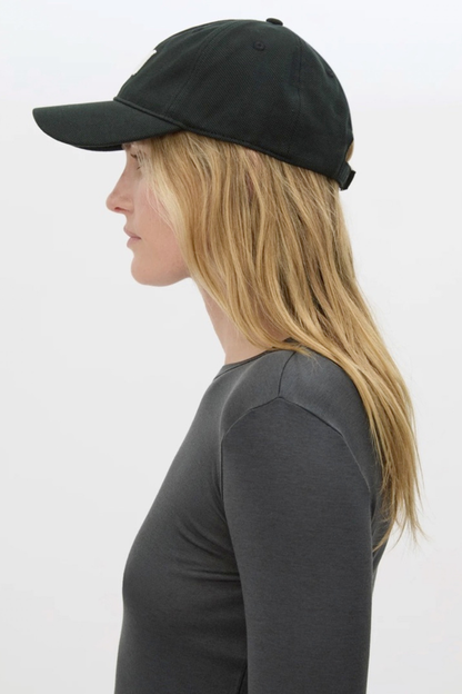 Camilla & Marc | Isolde Embroidered Logo Cap - Black / White