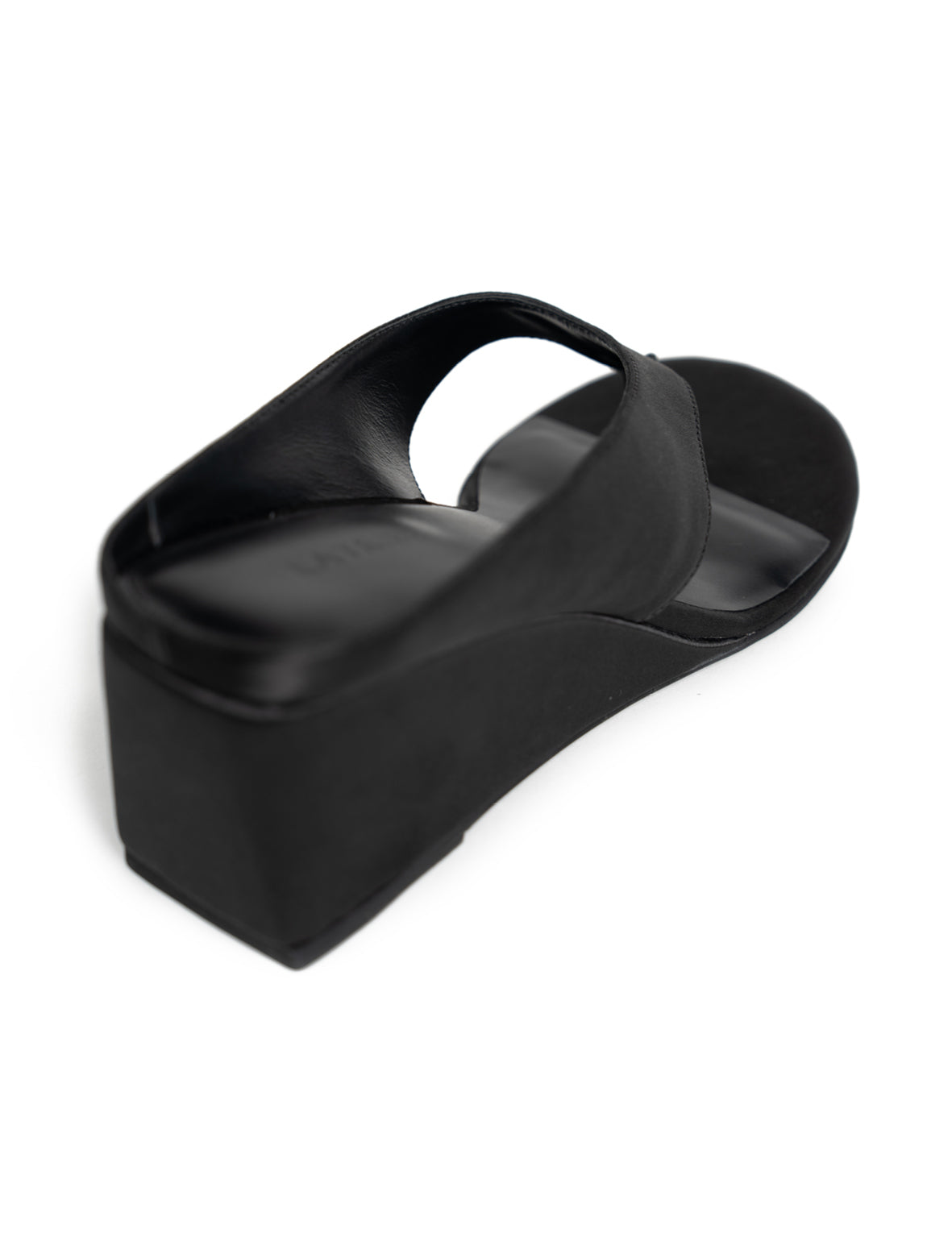 La Tribe | Wedge Thong - Black Satin