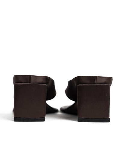 La Tribe | Wedge Thong - Brown Satin