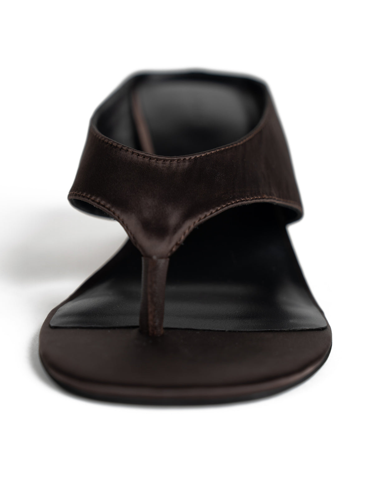 La Tribe | Wedge Thong - Brown Satin