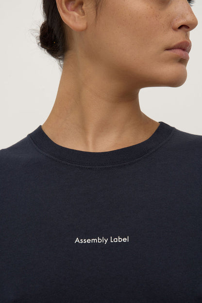 Assembly Label | Atelier Logo Tee - True Navy/White