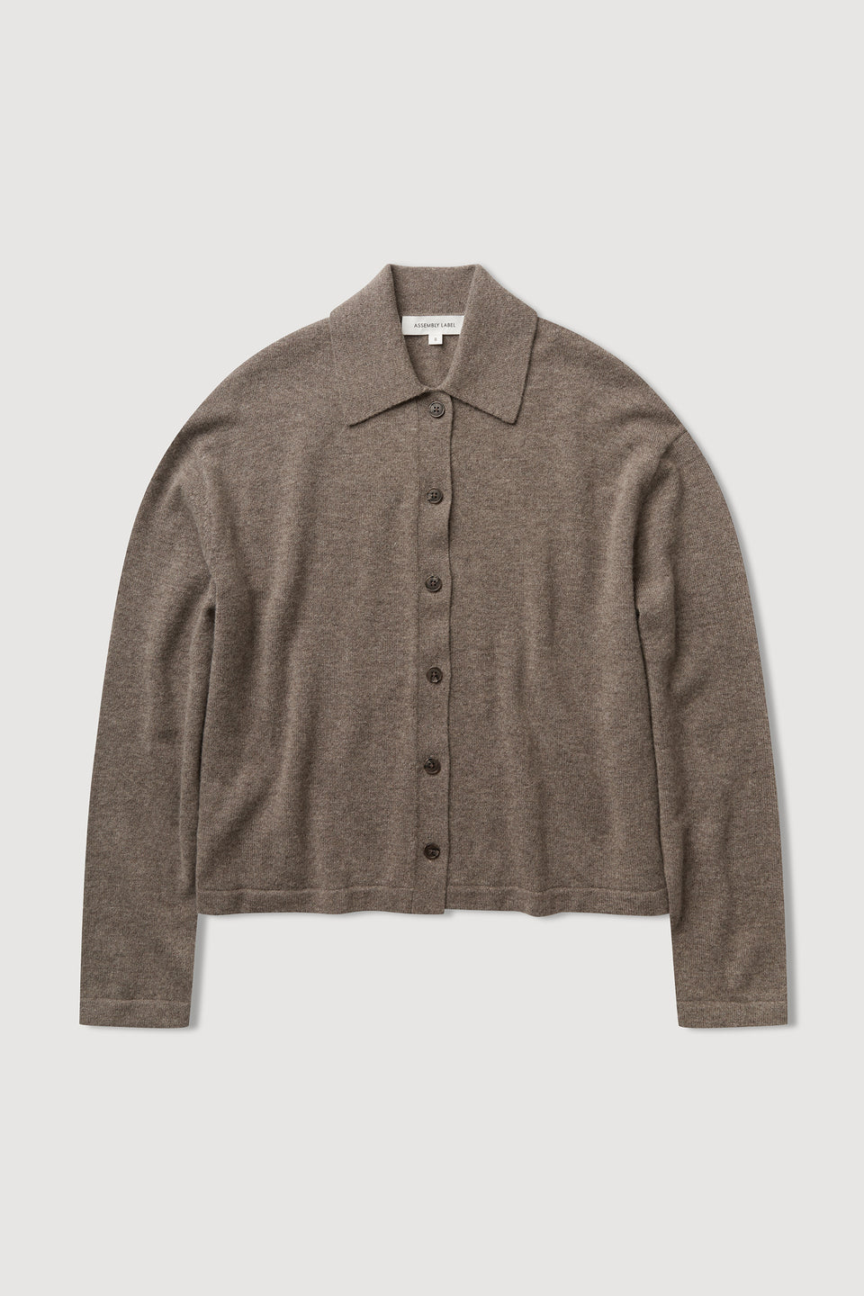 Assembly Label | Wool Cashmere Knit Cardi - Sable