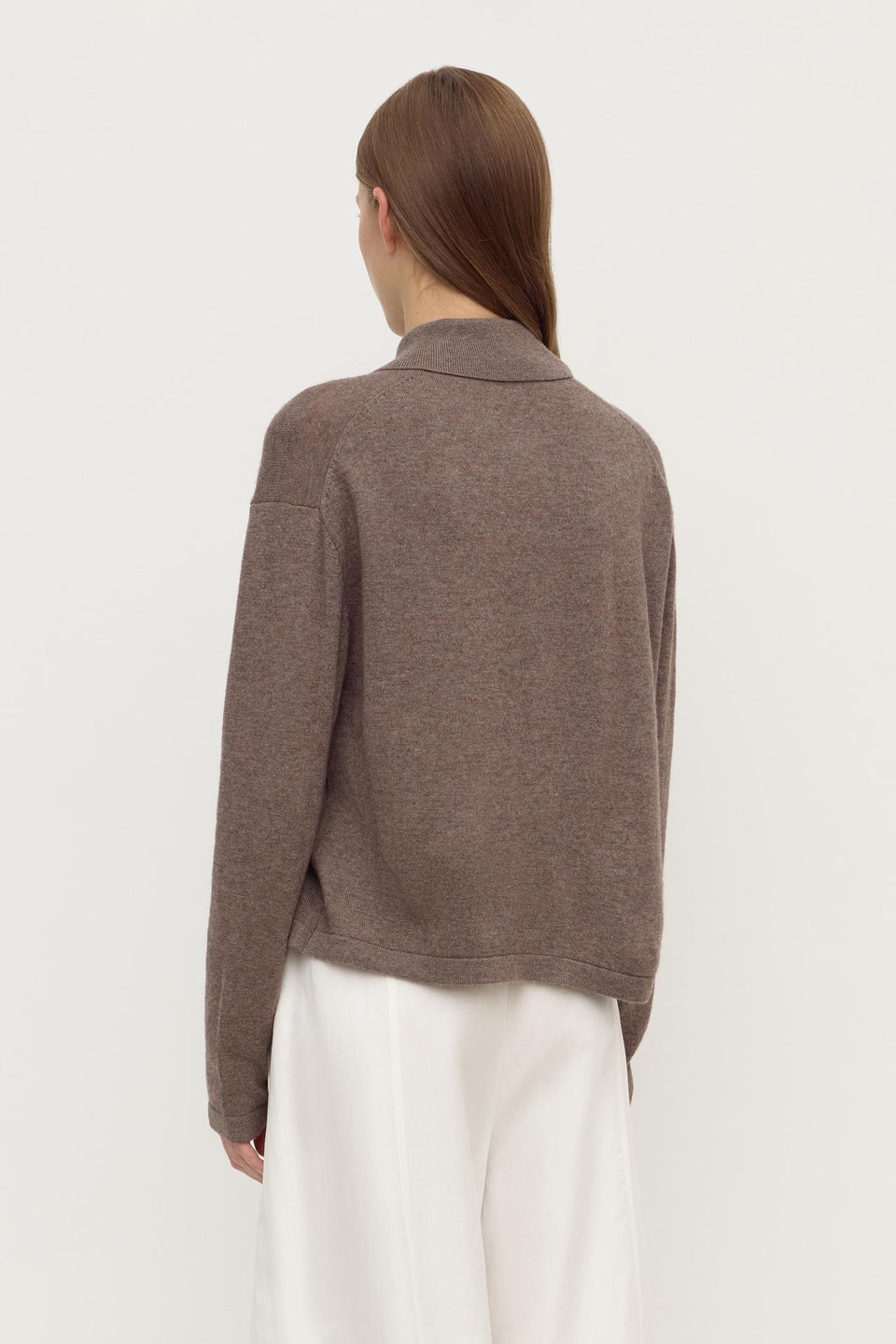 Assembly Label | Wool Cashmere Knit Cardi - Sable