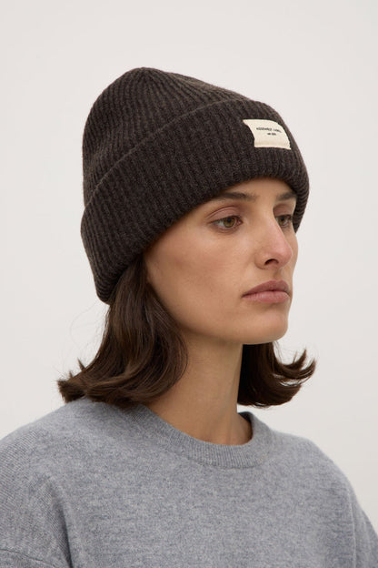 Assembly Label | Wool Rib Beanie - Ganache