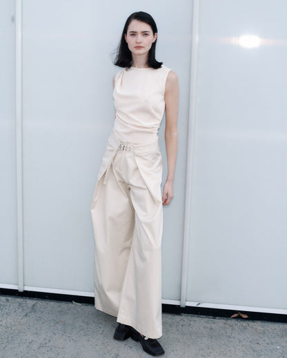 Wynn Hamlyn | Utility Wrap Trousers - Ivory